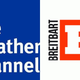Screenshots via The Weather Channel, Breitbart